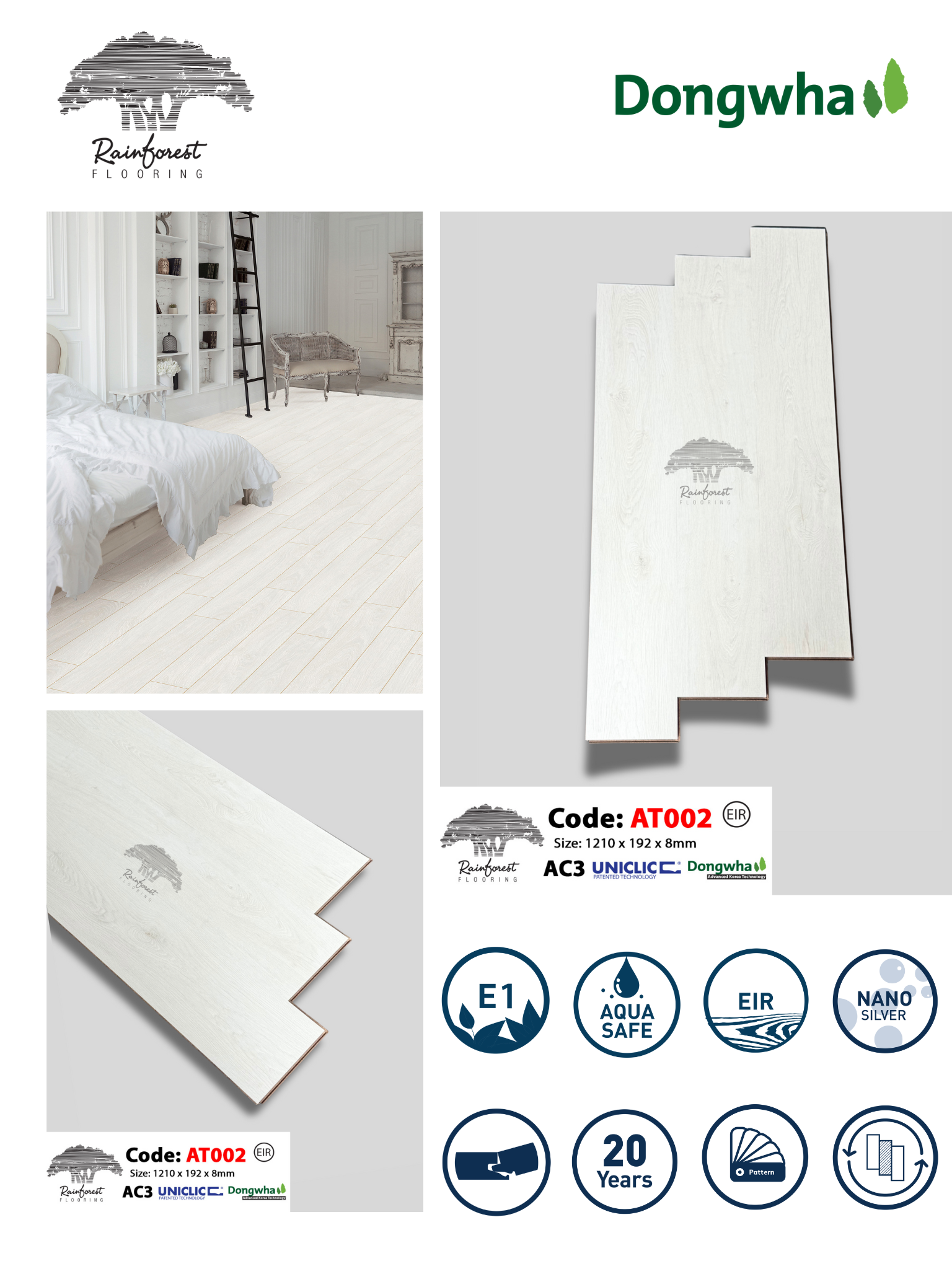 Sàn Gỗ Rainforest AT002 loctienphat.net