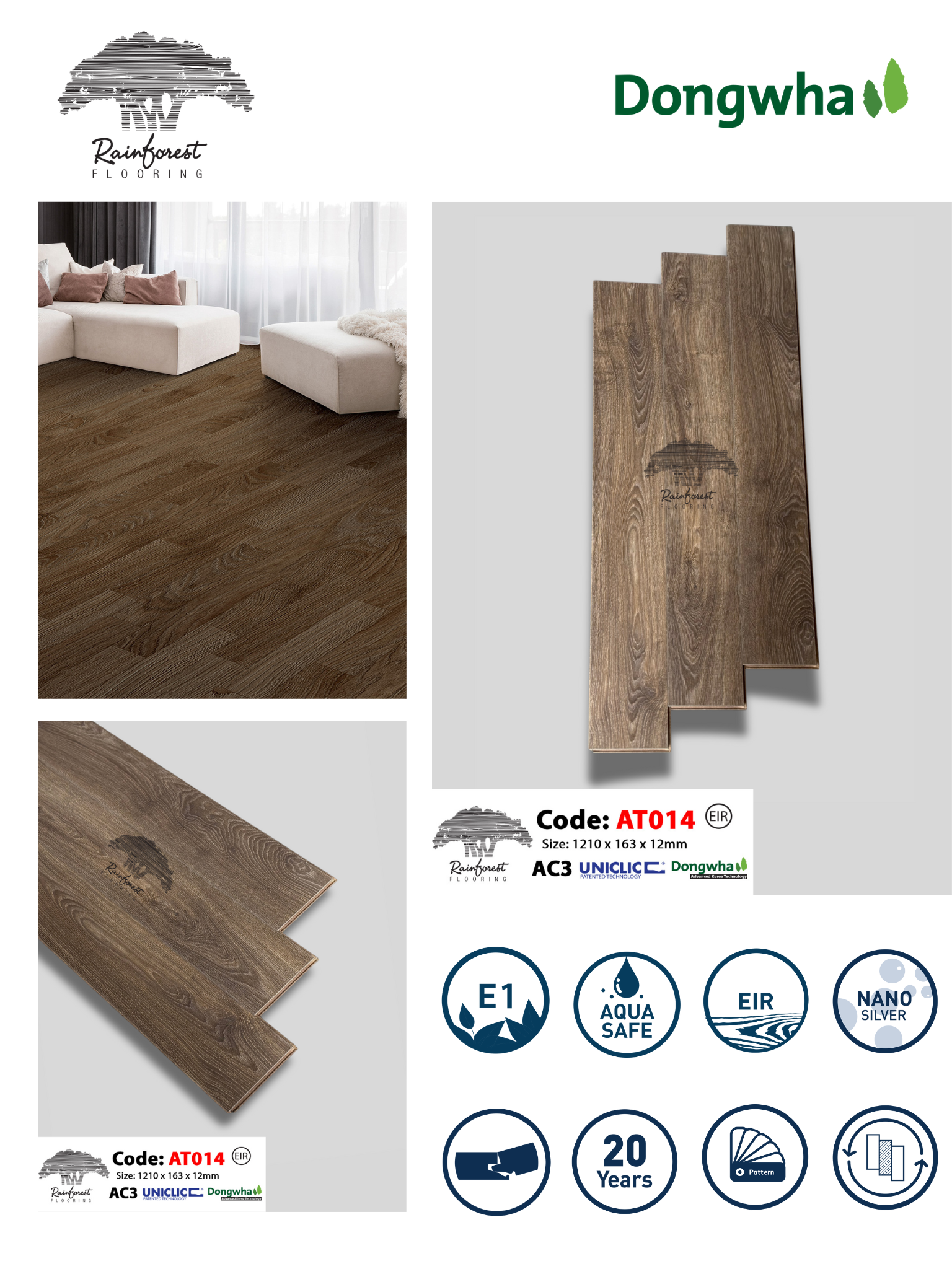 Sàn Gỗ Rainforest AT014 - Ảnh 2