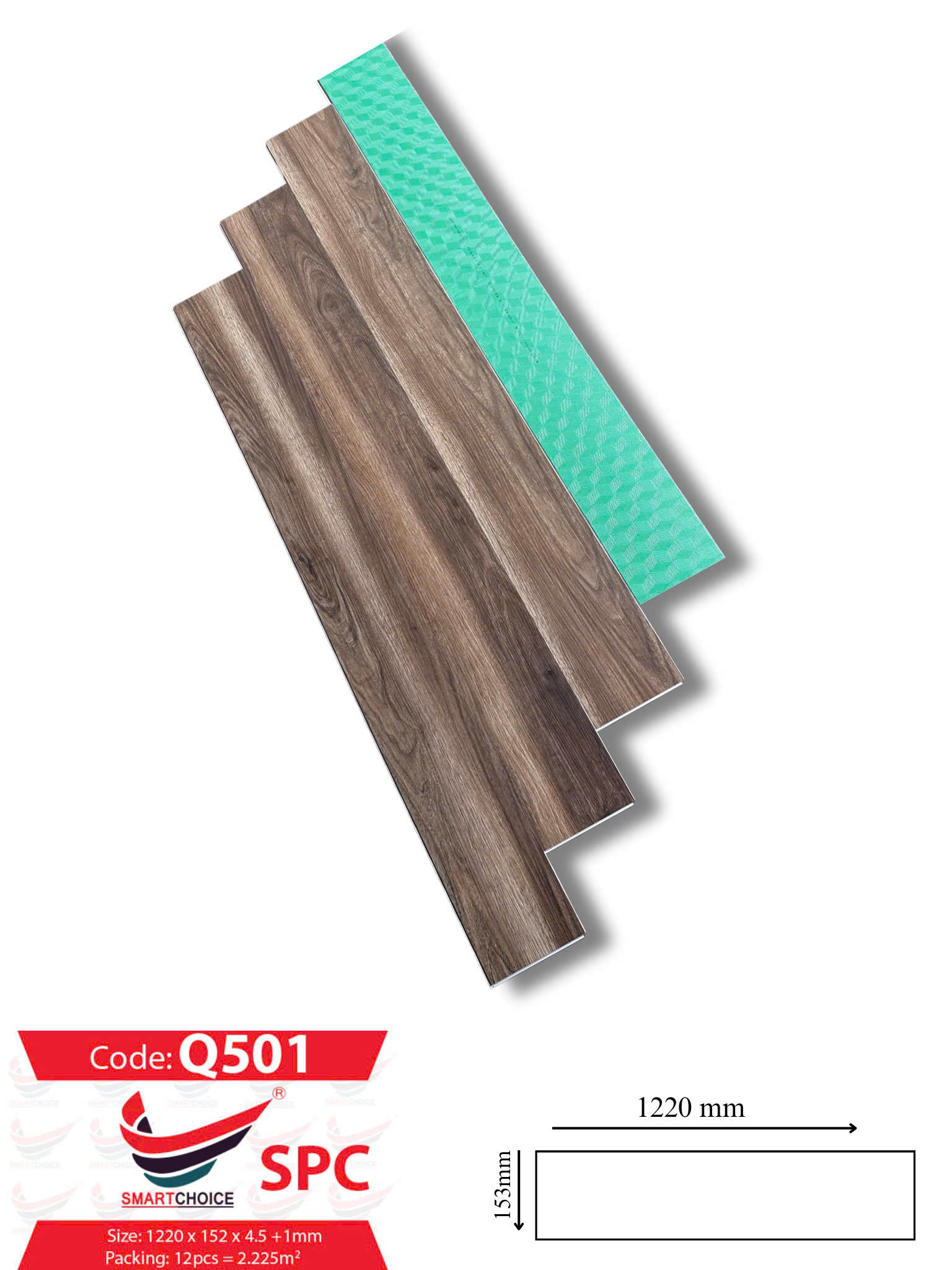 Sàn Nhựa SPC SmartChoice Q501 loctienphat.net